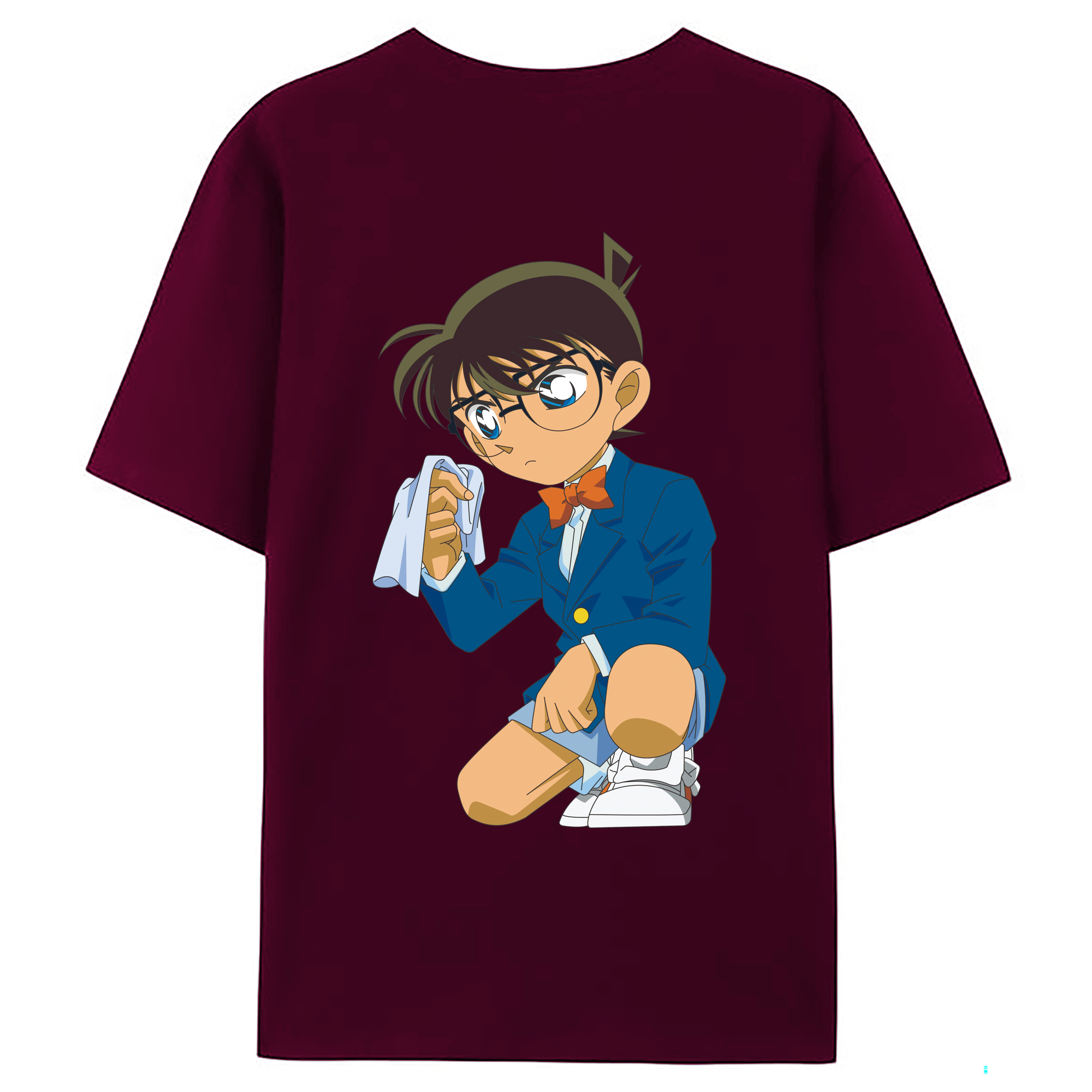 （画像用） 名探偵コナン 江戸川 コナン Detective Conan Conan Edogawa レディース半袖Tシャツ(バックプリント)